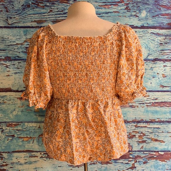 Old Navy Floral On/Off the Shoulder Short Sleeved Blouse - Picture 5 of 6
